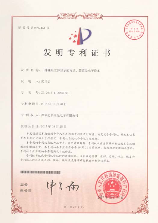 一种裸眼立体显示的方法、装置及电子设备